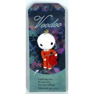 Watchover VOODOO DOLL Keychain, PRISONER OF LOVE,  3" Tall